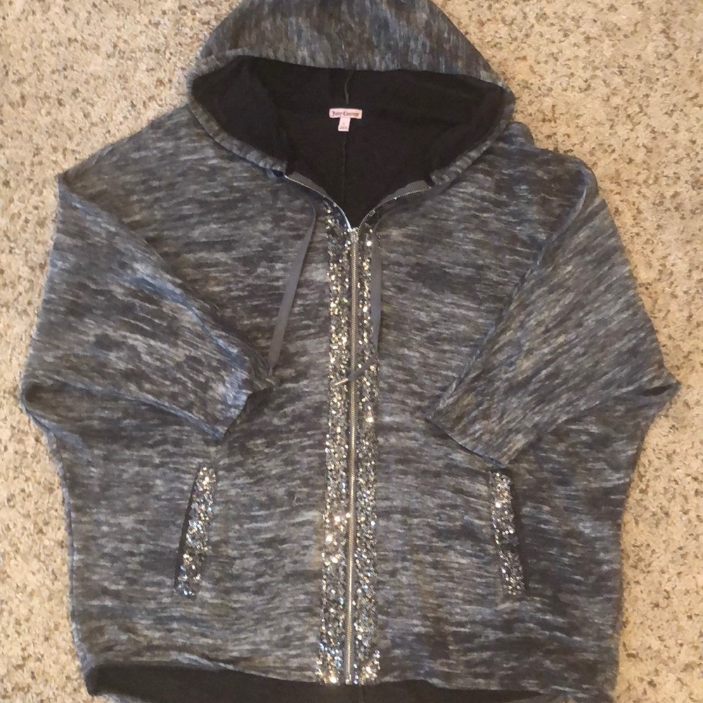 Juicy Couture 3/4 sleeve zip hoodie